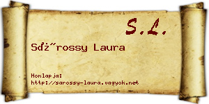 Sárossy Laura névjegykártya